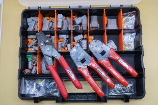 MOTORSPORT ELECTRICAL REPAIR KIT WITH 16# CRIMPERS, 20# CRIMPERS AND OPEN TERMINAL CRIMPERS