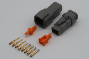 4 PIN DTM KIT WITH HEATSHRINK GLAND