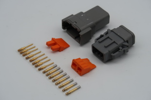 8 PIN DTM KIT WITH HEATSHRINK GLAND