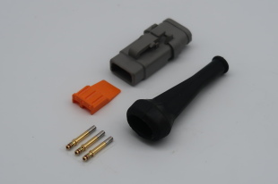 DTM06-3S-E007 WITH 2 PIN RUBBER AMP BOOT