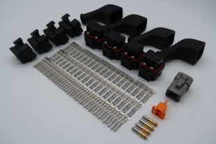 HALTECH NEXUS R5 CONNECTOR KIT WITH 70 DEGREE BOOTS AND BACKSHELLS