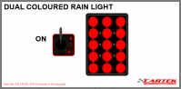 CARTEK DUAL FUNCTION RAIN LIGHT