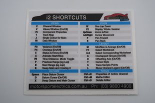 MOTORSPORT ELECTRICS i2 SHORTCUT STICKER