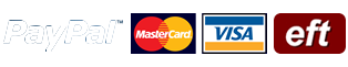 we accept paypal, visa, mastercard and eft